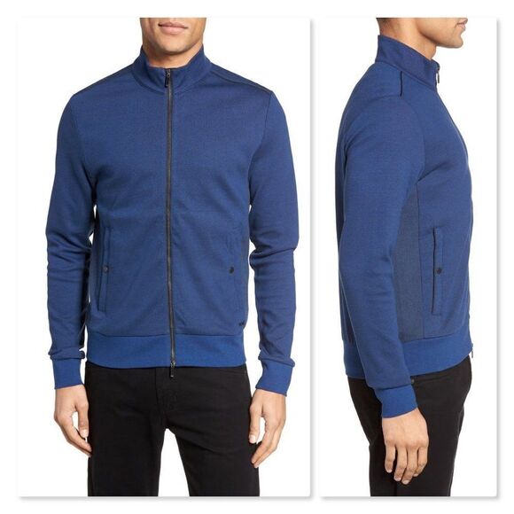 BOSS Sommers 10 Full Zip Knit Jacket sz Med - Picture 1 of 8